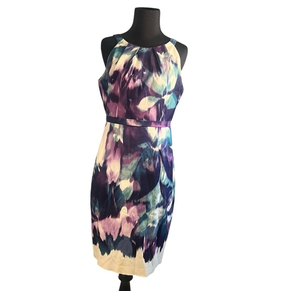 Elie Tahari Size 6 Elegant Multicolor Sleeveless Dress - Picture 1 of 12
